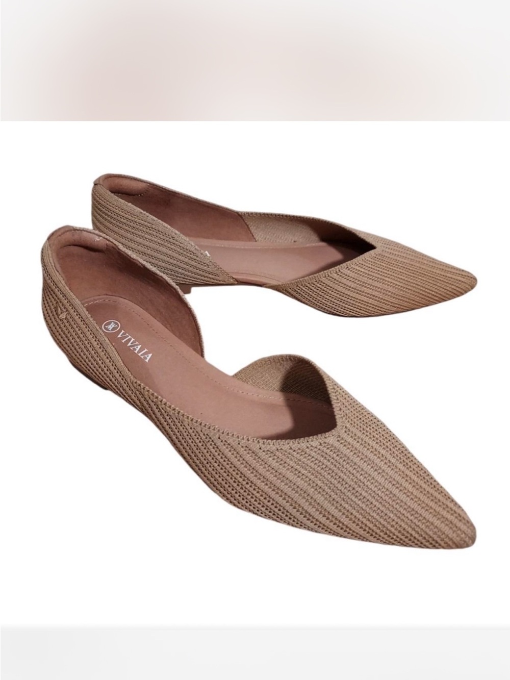 Women's Pointed D'Orsay Flats in Nutmeg